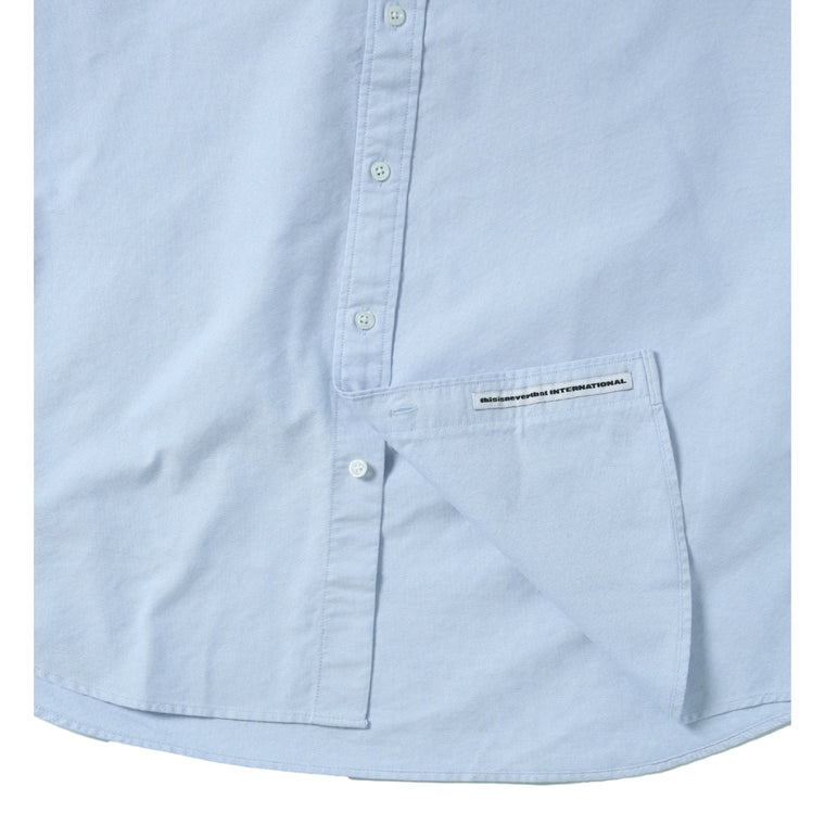THIS IS NEVER THAT T-LOGO OXFORD SHIRT-BLUE