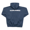 TEAMJOINED JOINED® LOGO FLEECE OVERSIZED HOODIE-DARK BLUE