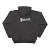 TEAMJOINED TJTC™ EMBROIDERED PATCH SHERPA HOODIE-FOSSIL GREY
