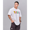TEAMJOINED TJTC™ COLOR ALPHABET HEAVY OVERSIZED-WHITE