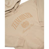 TEAMJOINED TJTC™ FLOCK BADGE OVERSIZED HOODIE-KHAKI