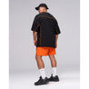 TEAMJOINED JOINED® URBAN PANELED EXTRA-OVERSIZED JERSEY-BLACK/ORANGE