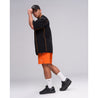 TEAMJOINED JOINED® URBAN PANELED EXTRA-OVERSIZED JERSEY-BLACK/ORANGE