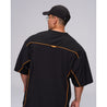 TEAMJOINED JOINED® URBAN PANELED EXTRA-OVERSIZED JERSEY-BLACK/ORANGE