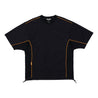 TEAMJOINED JOINED® URBAN PANELED EXTRA-OVERSIZED JERSEY-BLACK/ORANGE