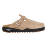 ARTICLE NO. VAGABOND LEATHER BEIGE DRIFT CLOGS-BEIGE / BLACK
