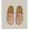 ARTICLE NO. VAGABOND LEATHER BEIGE DRIFT CLOGS-BEIGE / BLACK