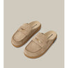 ARTICLE NO. VAGABOND LEATHER KHAKI DRIFT CLOGS-BEIGE