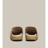 ARTICLE NO. VAGABOND LEATHER KHAKI DRIFT CLOGS-BEIGE