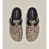 ARTICLE NO. VAGABOND LEATHER LEOPARD DRIFT CLOGS-BLACK LEOPARD