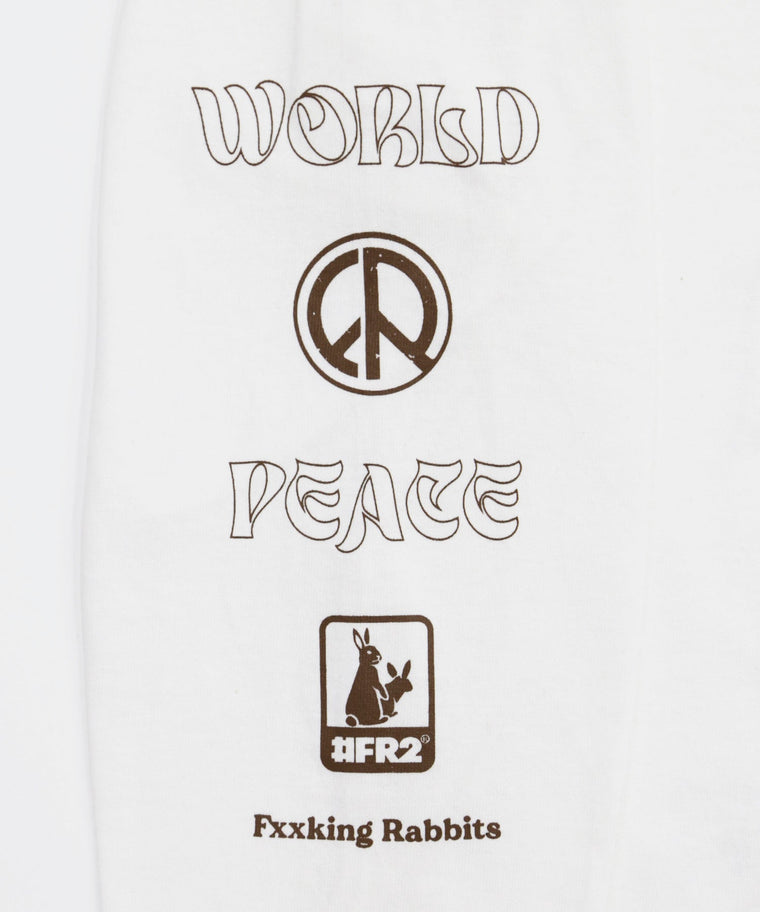 #FR2 WORLD PEACE L/S T-SHIRT-WHITE