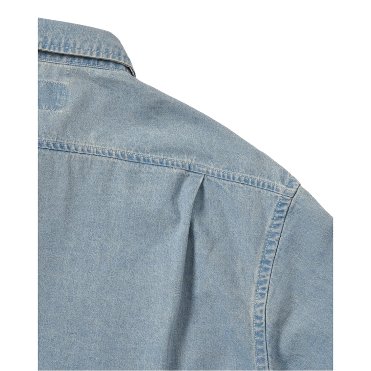 THIS IS NEVER THAT WASHED DENIM SHIRT-BLUE