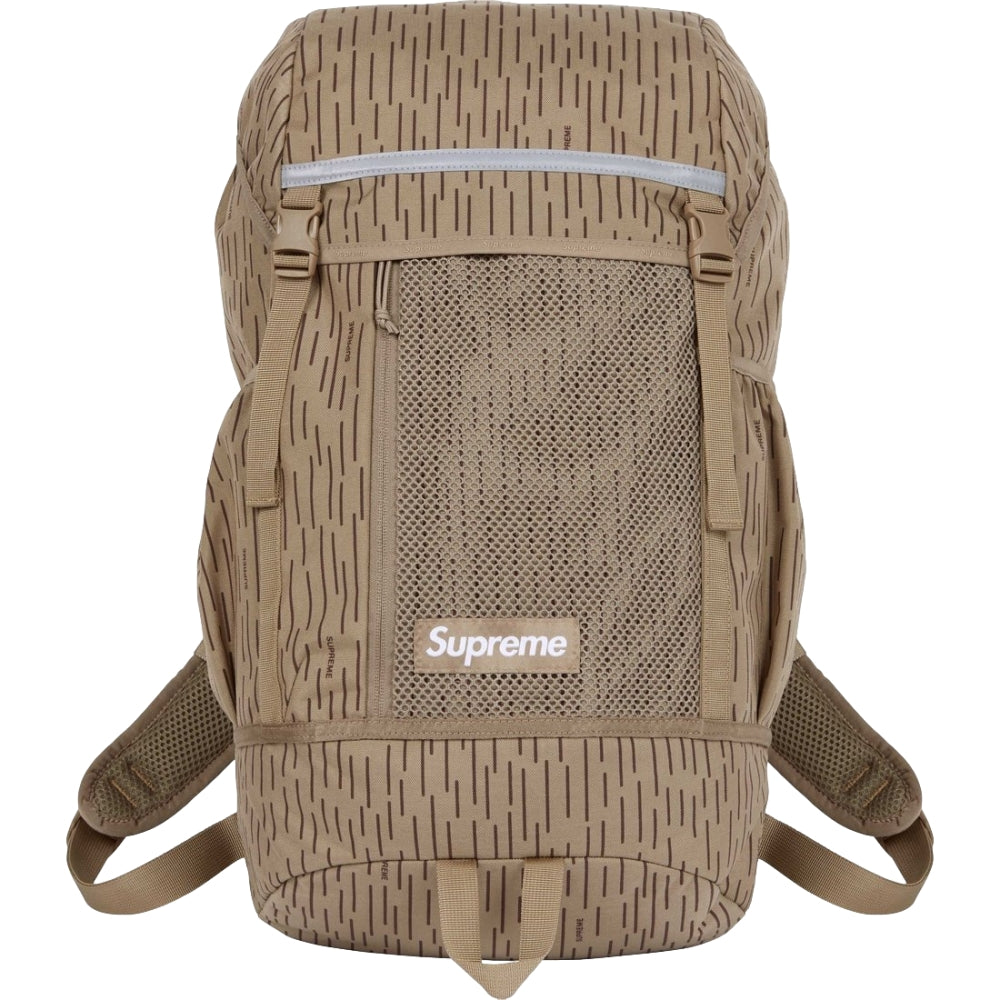 SUPREME BACKPACK-TAN RAINDROP - Popcorn Store