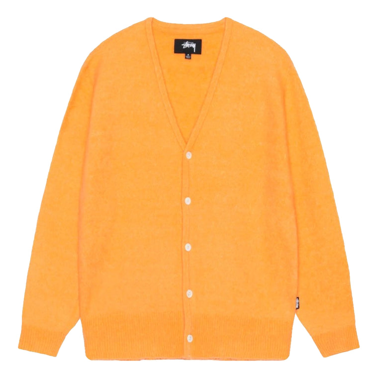 CONSIGNMENT- STUSSY BRUSHED CARDIGAN-PEACH