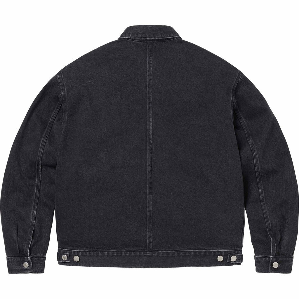 SUPREME DENIM CHORE TRUCKER JACKET-BLACK Popcorn