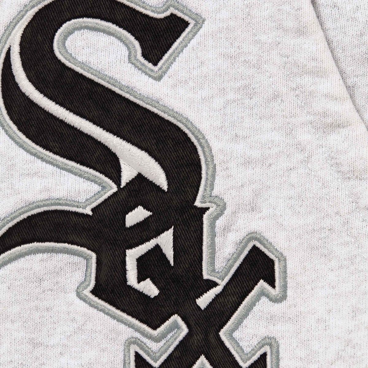SUPREME CHICAGO WHITE SOX™ ZIP UP HOODED SWEATSHIRT-ASH GREY