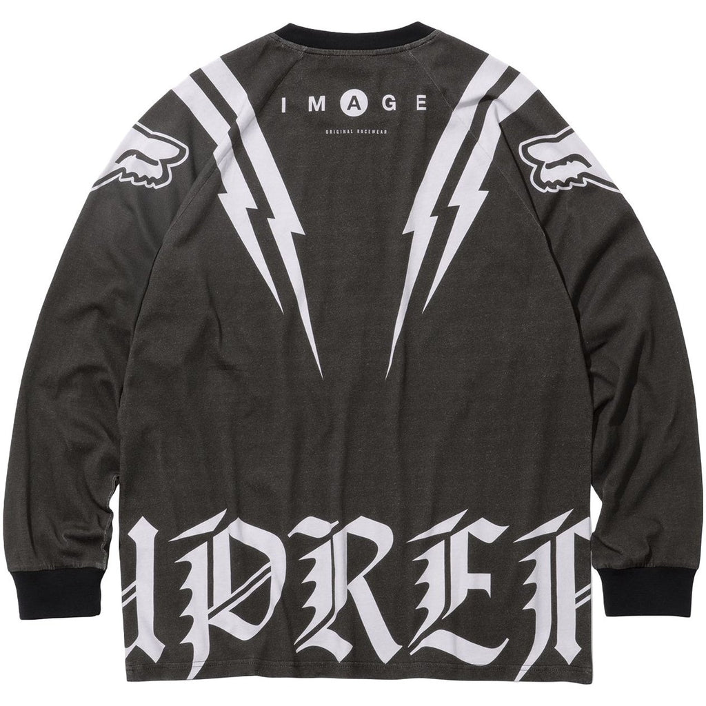 トップス Supreme fox racing L/S top SUPREME FOX RACING® L/S TOP-BLACK - Popcorn Store