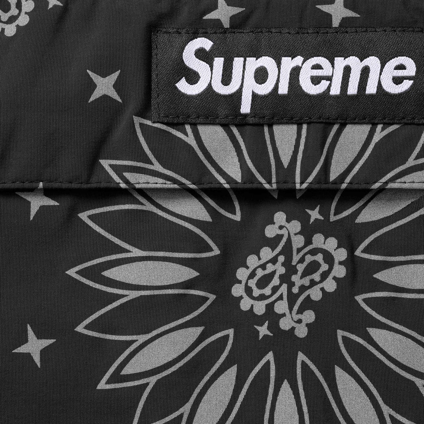 SUPREME REFLECTIVE BANDANA ANORAK-BLACK