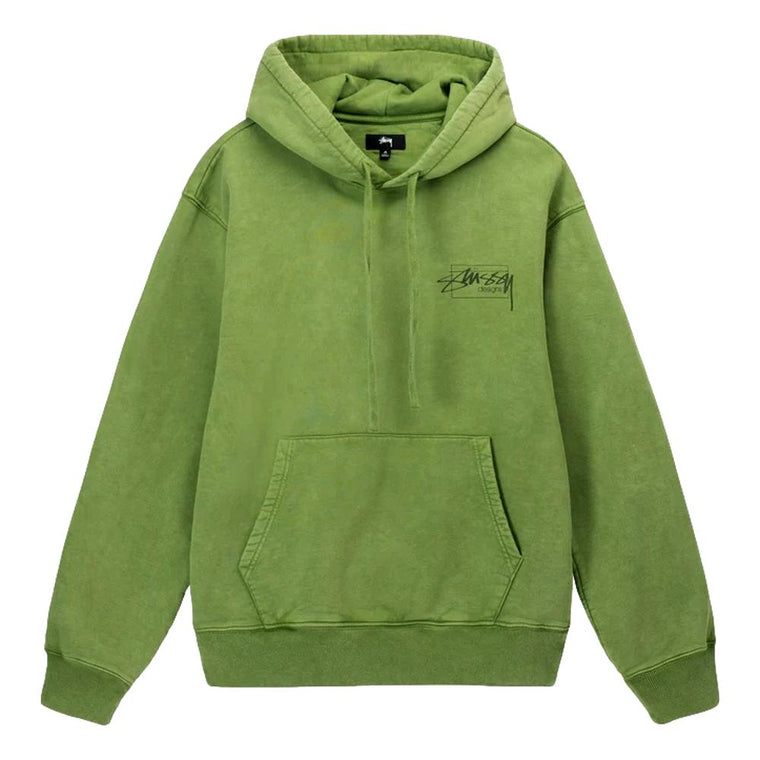 CONSIGNMENT- STUSSY DYED STUSSY DESIGNS HOOD-GREEN