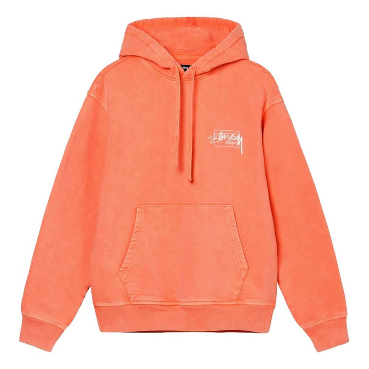 CONSIGNMENT- STUSSY DYED STUSSY DESIGNS HOOD-PEACH