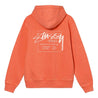 CONSIGNMENT- STUSSY DYED STUSSY DESIGNS HOOD-PEACH