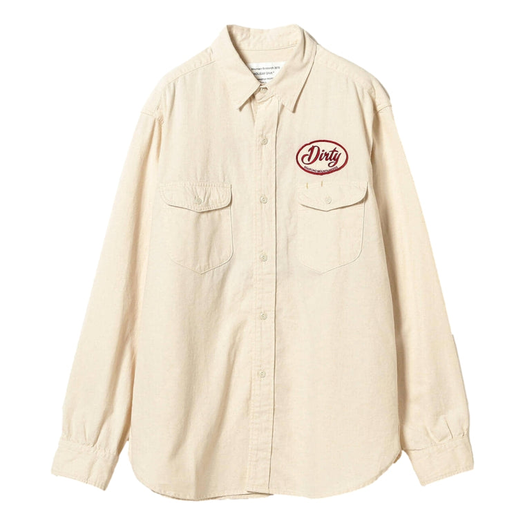 MOUNTAIN RESEARCH HOLIDAY SHIRT-WHITE