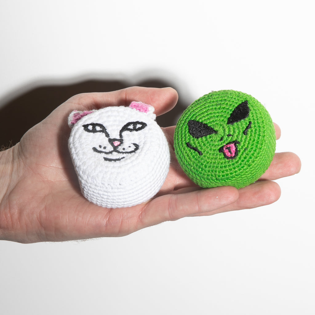 RIPNDIP LORD NERMAL HACKY SACK-WHITE