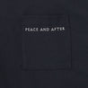 PEACE AND AFTER PEACE AND AFTER LOGO POCKET T-SHIRT-BLACK