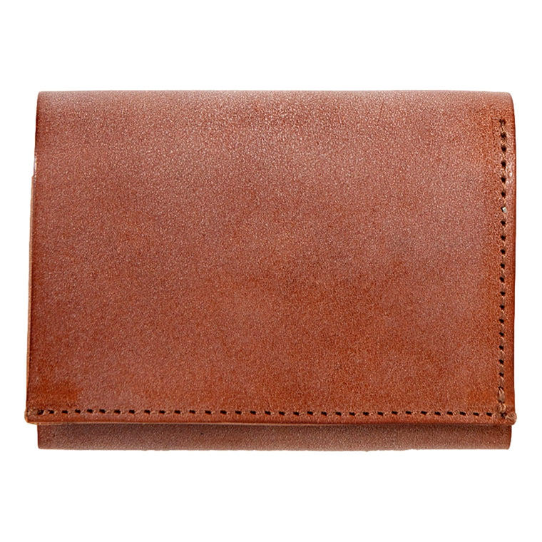 HOBO TRIFOLD COMPACT WALLET COW LEATHER-BROWN