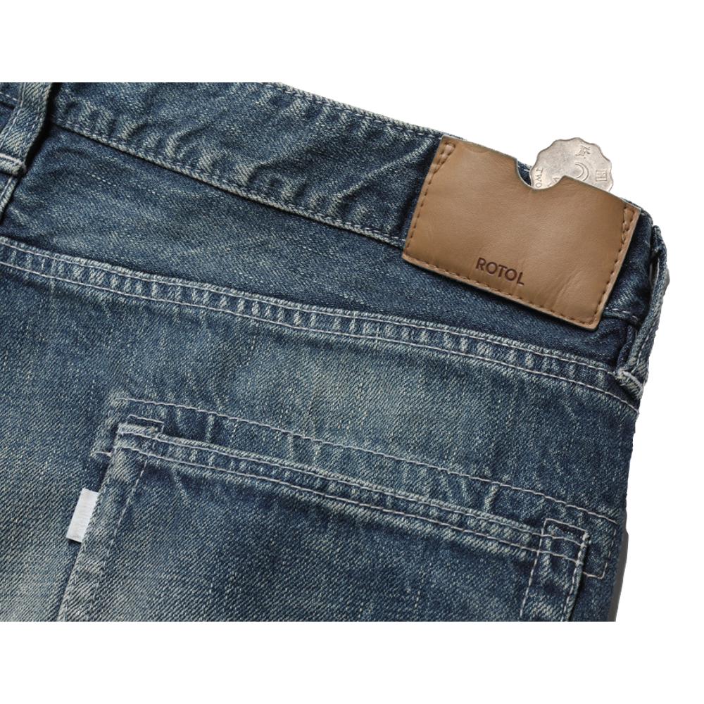 ROTOL TWIST 6POCKETS DENIM-DAMAGE-INDIGO