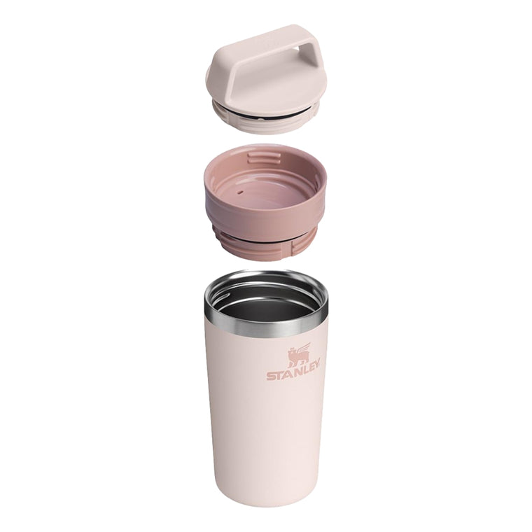 STANLEY 12OZ CAFE TO GO TRAVEL MUG-ROSE QUARTZ
