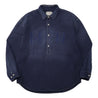 MADNESS 1/2 PLACKET MN-TEAM TWILL SHIRT (MADE IN JAPAN)-BLUE