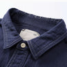 MADNESS 1/2 PLACKET MN-TEAM TWILL SHIRT (MADE IN JAPAN)-BLUE