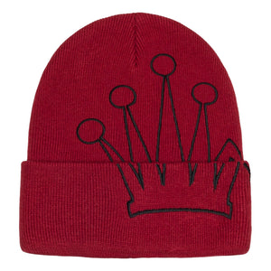 STUSSY CUFF BEANIE CROWN-MAROON
