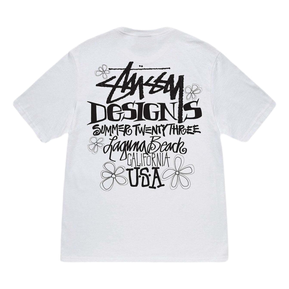 CONSIGNMENT- STUSSY SUMMER LB TEE-WHITE - Popcorn Store
