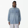 MADNESS 1940S CHAMBRAY WORKSHIRT-BLUE