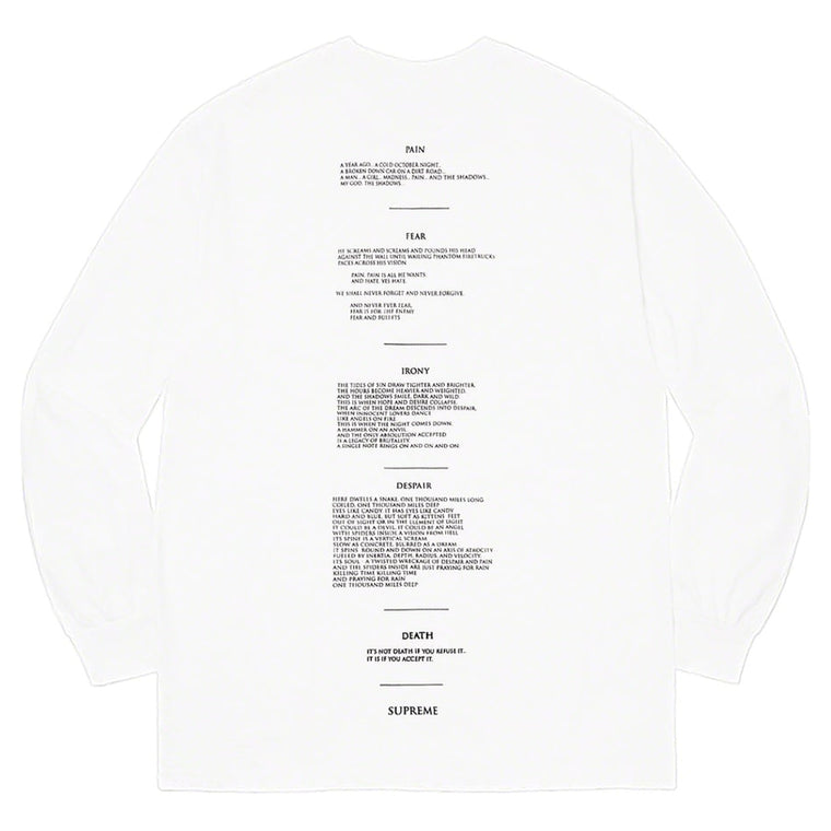 SUPREME THE CROW TEE-WHITE