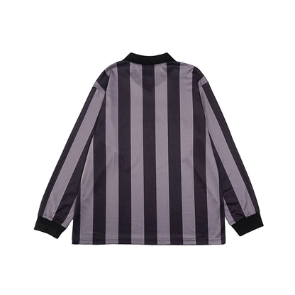 NEUTRAL SOCIETY NOT A FOOTBALL CLUB LS JERSERY-GRAY STRIPES