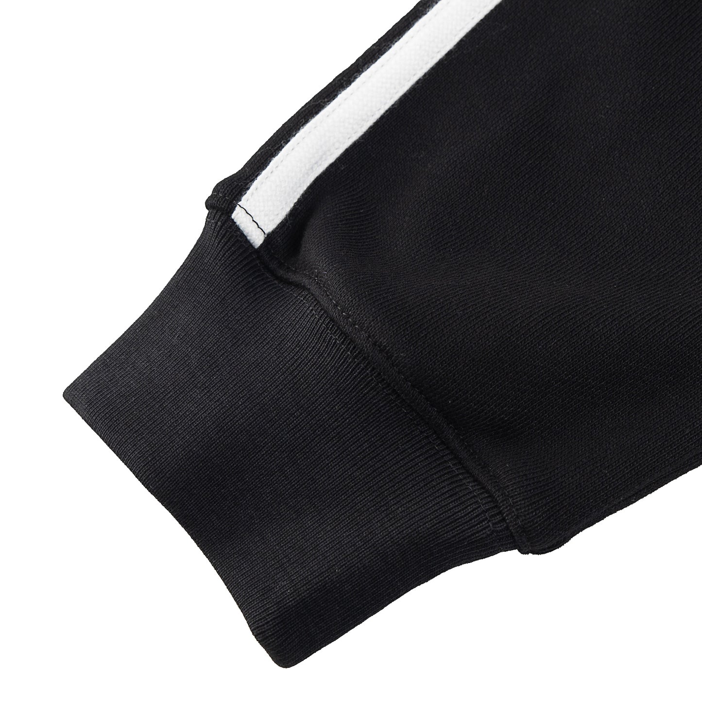 NEUTRAL SOCIETY ZIPPER POLO SWEATSHIRT-BLACK