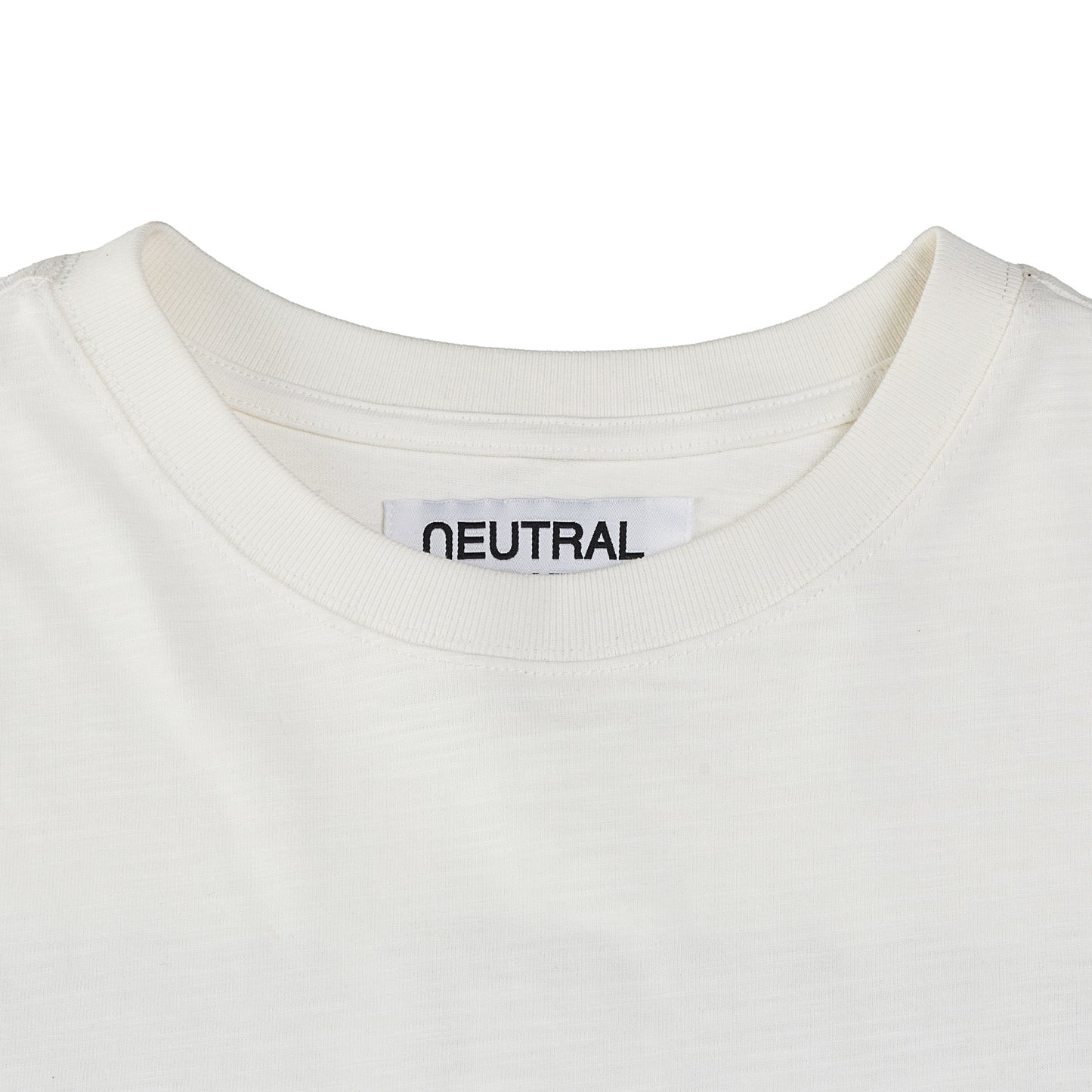 NEUTRAL SOCIETY PERFECT DAYS L/S BIG TEE-WHITE