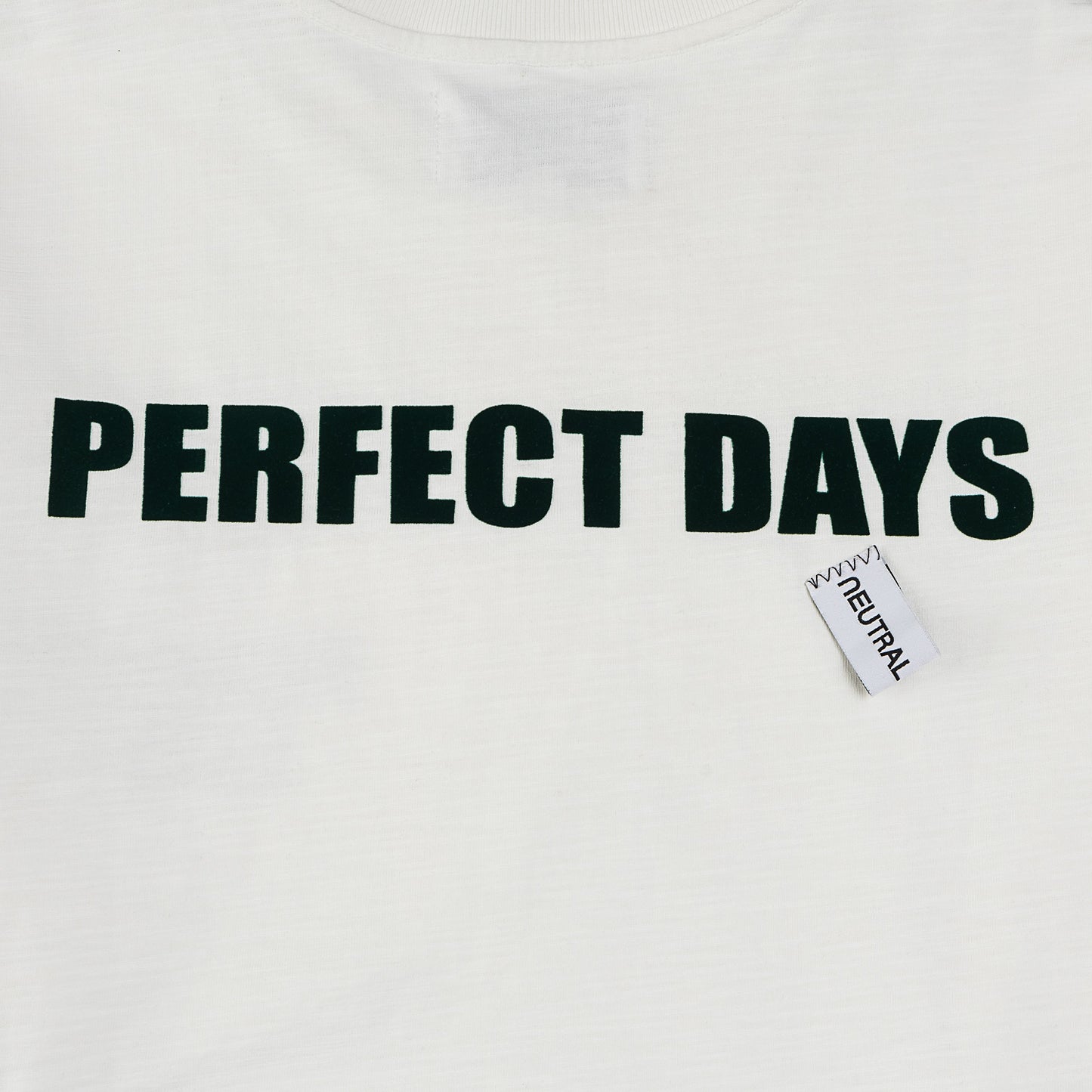 NEUTRAL SOCIETY PERFECT DAYS L/S BIG TEE-WHITE