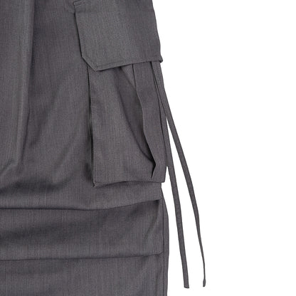 NEUTRAL SOCIETY SIDE POCKET TROUSERS-GREY
