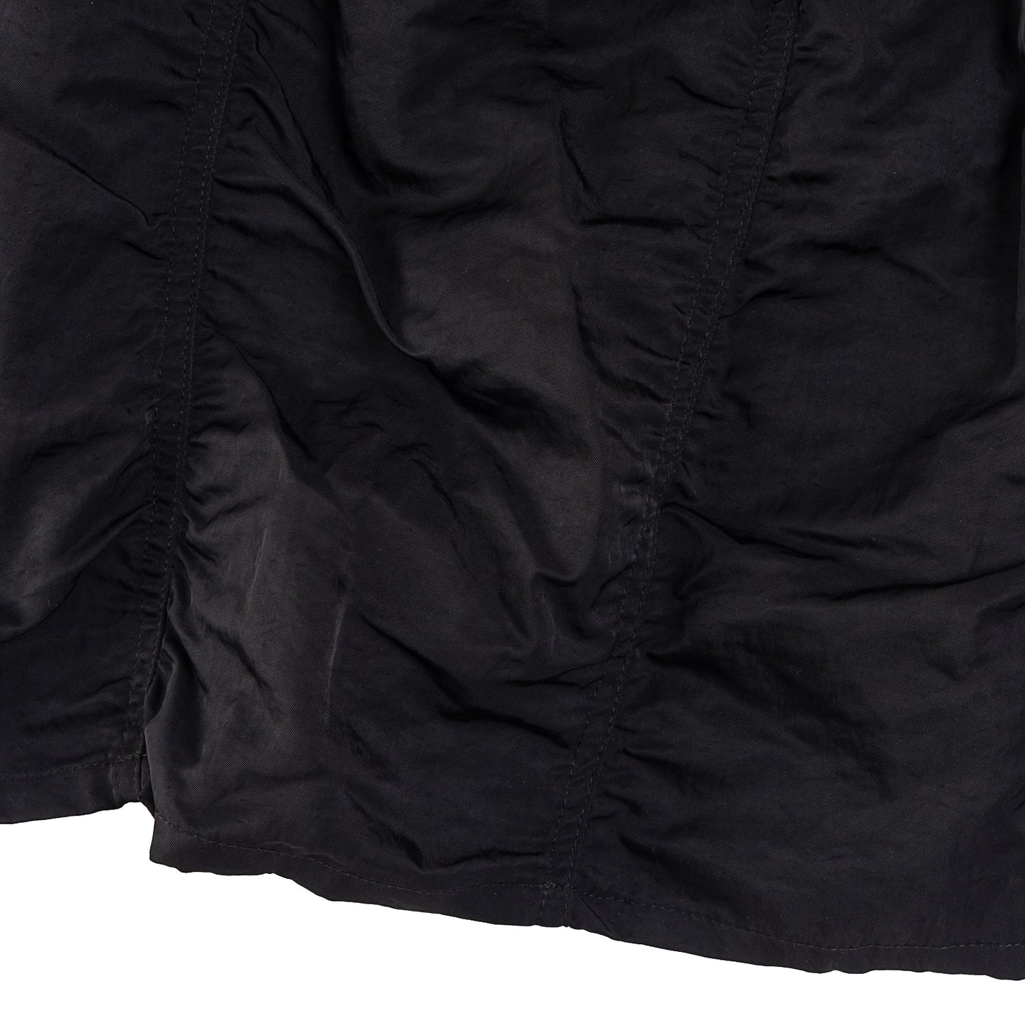 NEUTRAL SOCIETY PUCKERING BALLOON SKIRT-BLACK