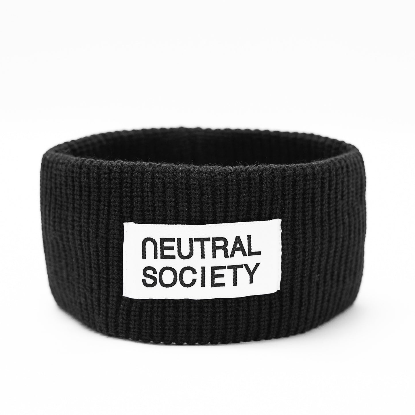 NEUTRAL SOCIETY NEUTRAL SOCIETY KNIITED HEAD BAND-BLACK