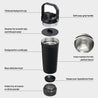 STANLEY 20OZ/0.59L ACTVT SHAKER TUMBLER-BLACK 2.0
