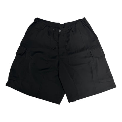 2ND CLOSET "PEACE LOVERS" EMB. CARGO SHORTS-BLACK