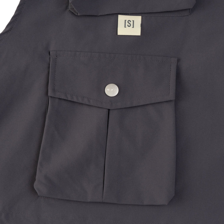A[S]USL 2 IN 1 MULTI POCKETS JACKET-CHARCOAL