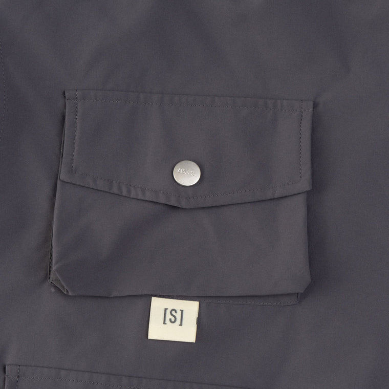 A[S]USL 2 IN 1 MULTI POCKETS JACKET-CHARCOAL