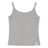 NEUTRAL SOCIETY 2 LAYERS BUTTON RIBBED TANK-HEATHER GREY