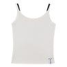 NEUTRAL SOCIETY 2 LAYERS BUTTON RIBBED TANK-WHITE